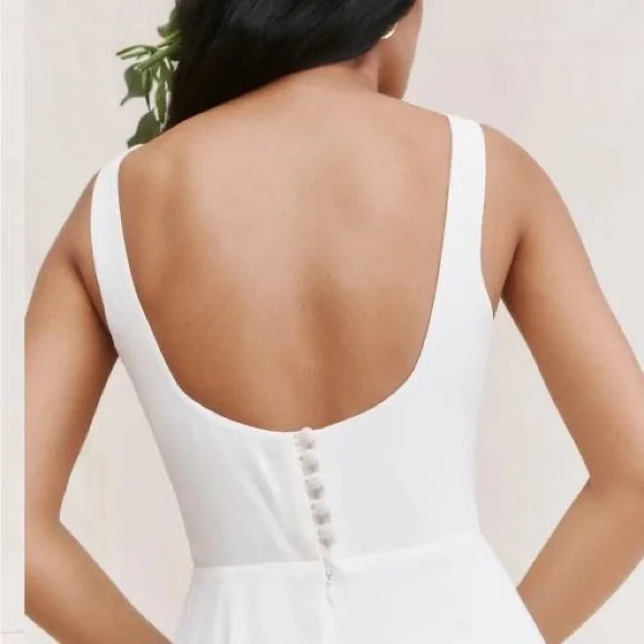 NWT Reformation Lecce dress, ivory white, bridal, wedding, size 4 - Picture 3 of 9